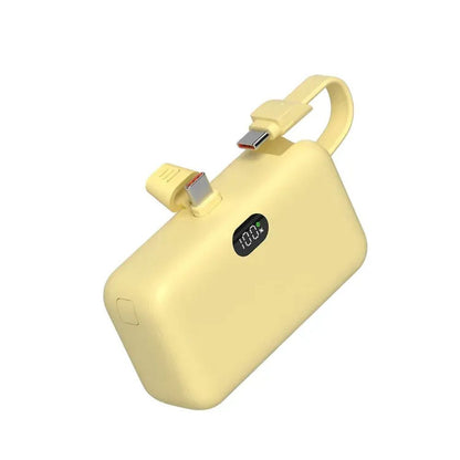 Pantone Mini Docking Power Bank 10000mAh 22.5W | Built-in Cable, Carry-on | Travel, Camping (Built-in Cable PBP-100)