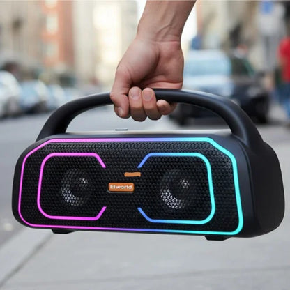 MS-3642BT-W Bluetooth Speaker with Wireless Mic – LED RGB Karaoke Speaker, TWS Pairing