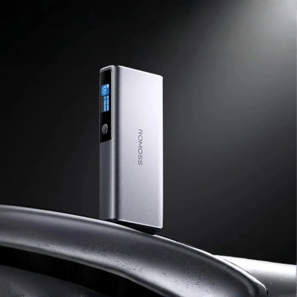 Original ROMOSS PPU20 20000mAh 130W Power Bank Silver  | Without Box | Container Product