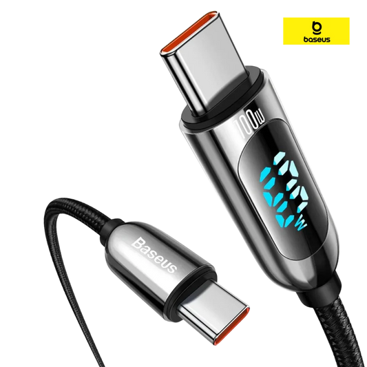 Baseus Display Fast Charging Cable Type C To Type C 100W (Without Box)