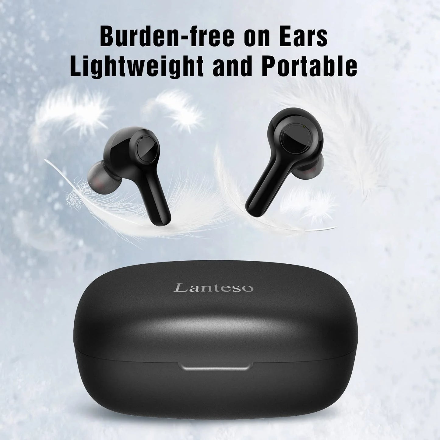 Lanteso Bluetooth Earbuds | Deep Bass Wireless Sports Earphones | Waterproof