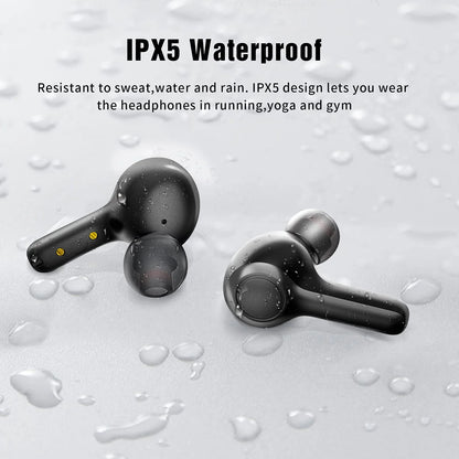 Lanteso Bluetooth Earbuds | Deep Bass Wireless Sports Earphones | Waterproof
