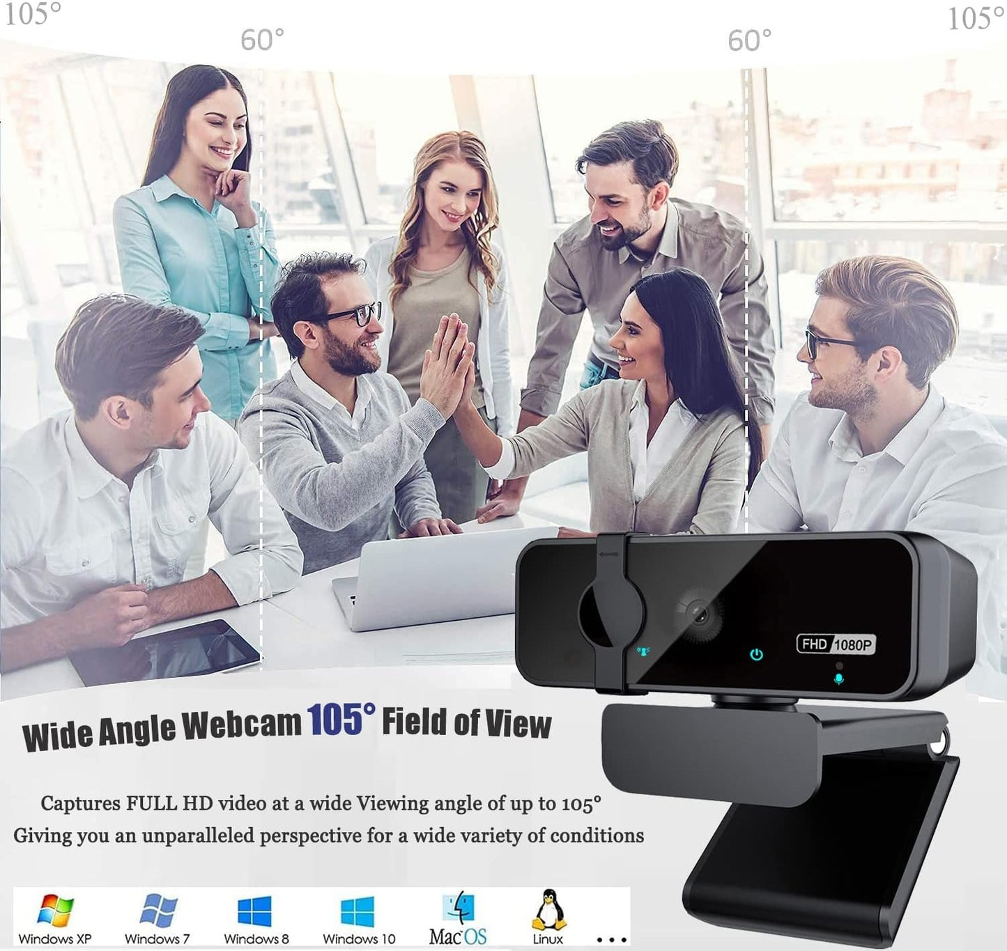 ROYCHE RPC-20F FHD 2M Pixels Webcam