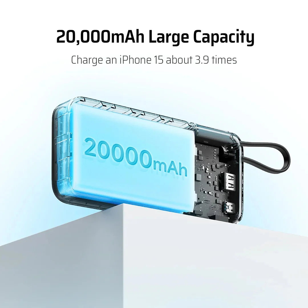 CUKTECH 45W 20000mAh Power Bank – Used, Working Condition (No Box / Minor Scratches)