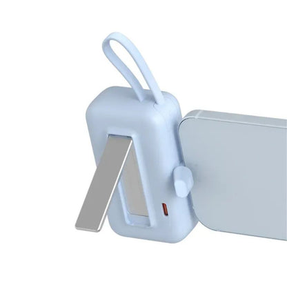 Pantone Mini Docking Power Bank 10000mAh 22.5W | Built-in Cable, Carry-on | Travel, Camping (Built-in Cable PBP-100)