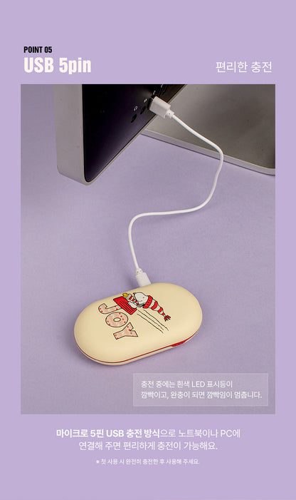 Hand Warmer+Power Bank 4400mAh | Double-Sided Heating