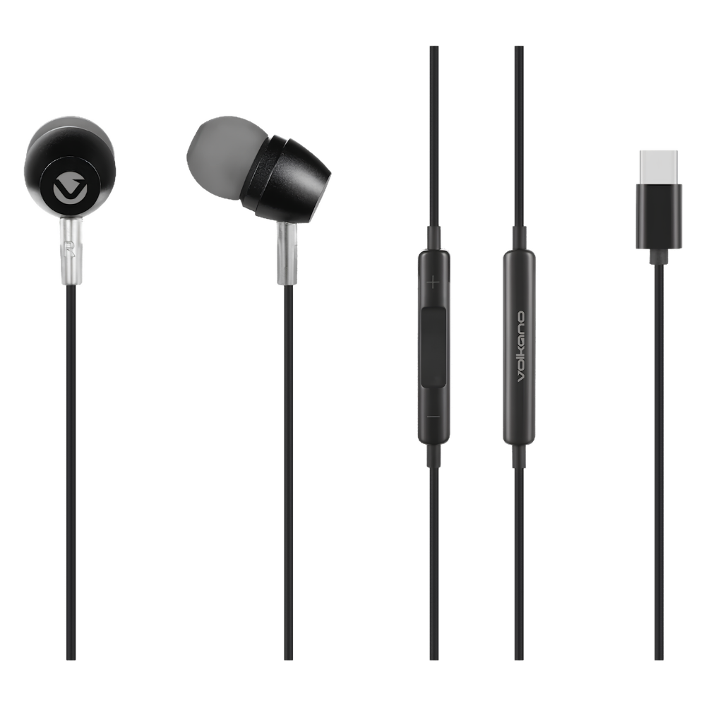Volkano Prism 3 Series Type-C Deep Bass Handsfree with Mic | Without Box