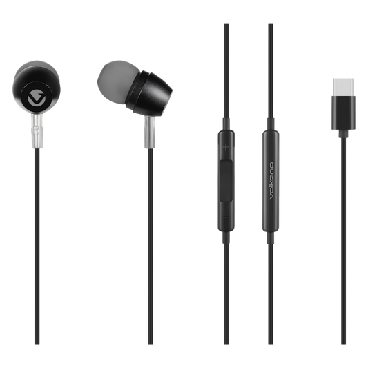 Volkano Prism 3 Series Type-C Deep Bass Handsfree with Mic | Without Box